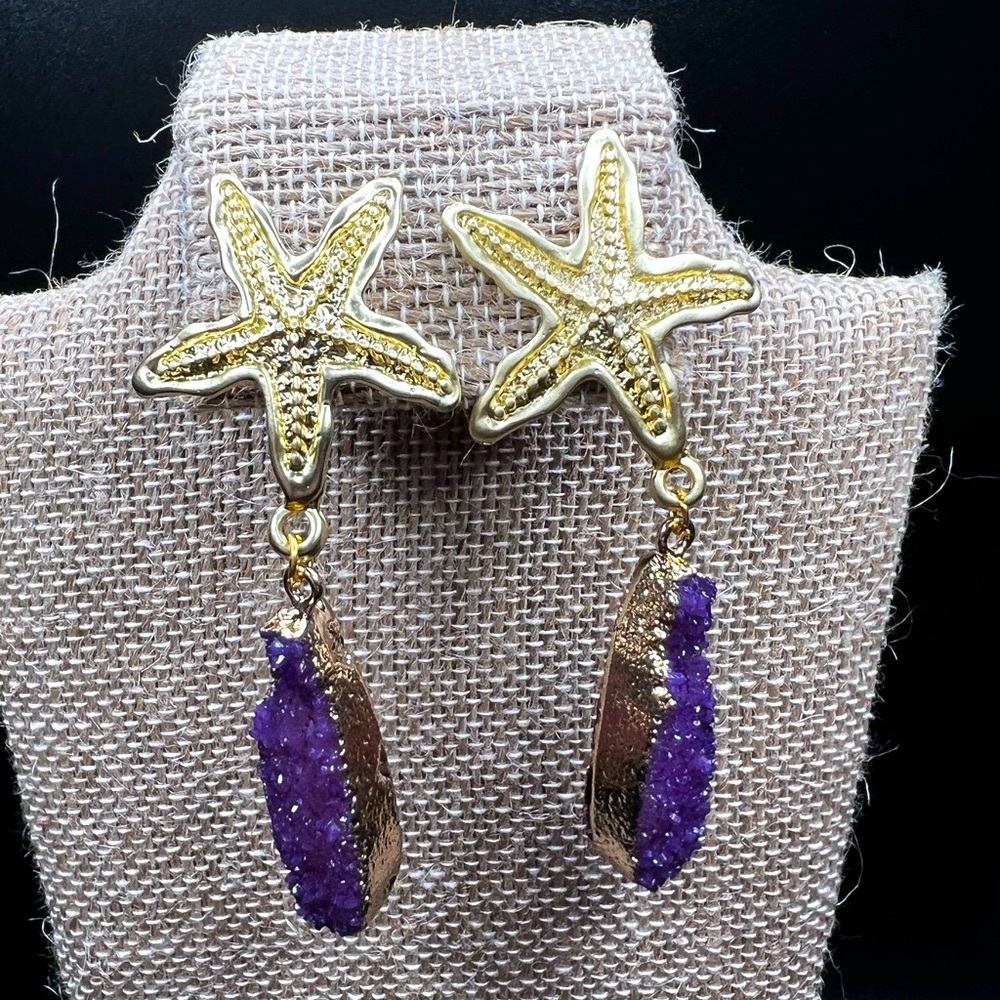 ANTHROPOLOGIE - Quartz Earrings